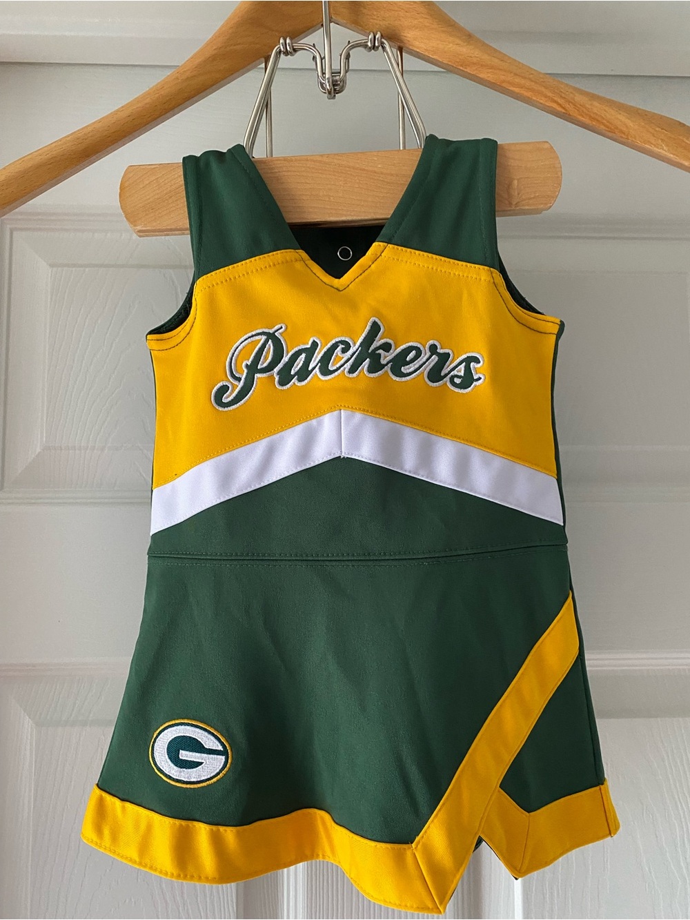 Toddler girls Green Bay packers cheer leader